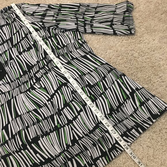 Surreal Warped Book Shelf Black Rhinestone Tunic Blouse - Picture 15 of 16